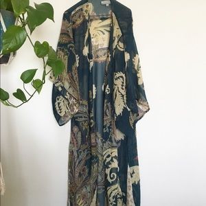 Summer kimono, paisley kimono